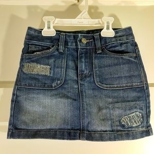 $5 Distressed jean skirt